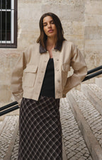 Europa Plaid Maxi Skirt