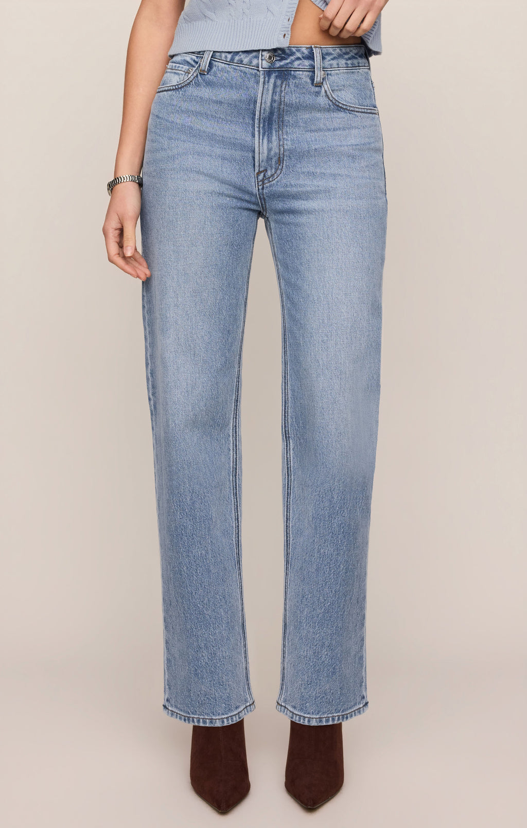 The Muse High-Rise Straight Denim