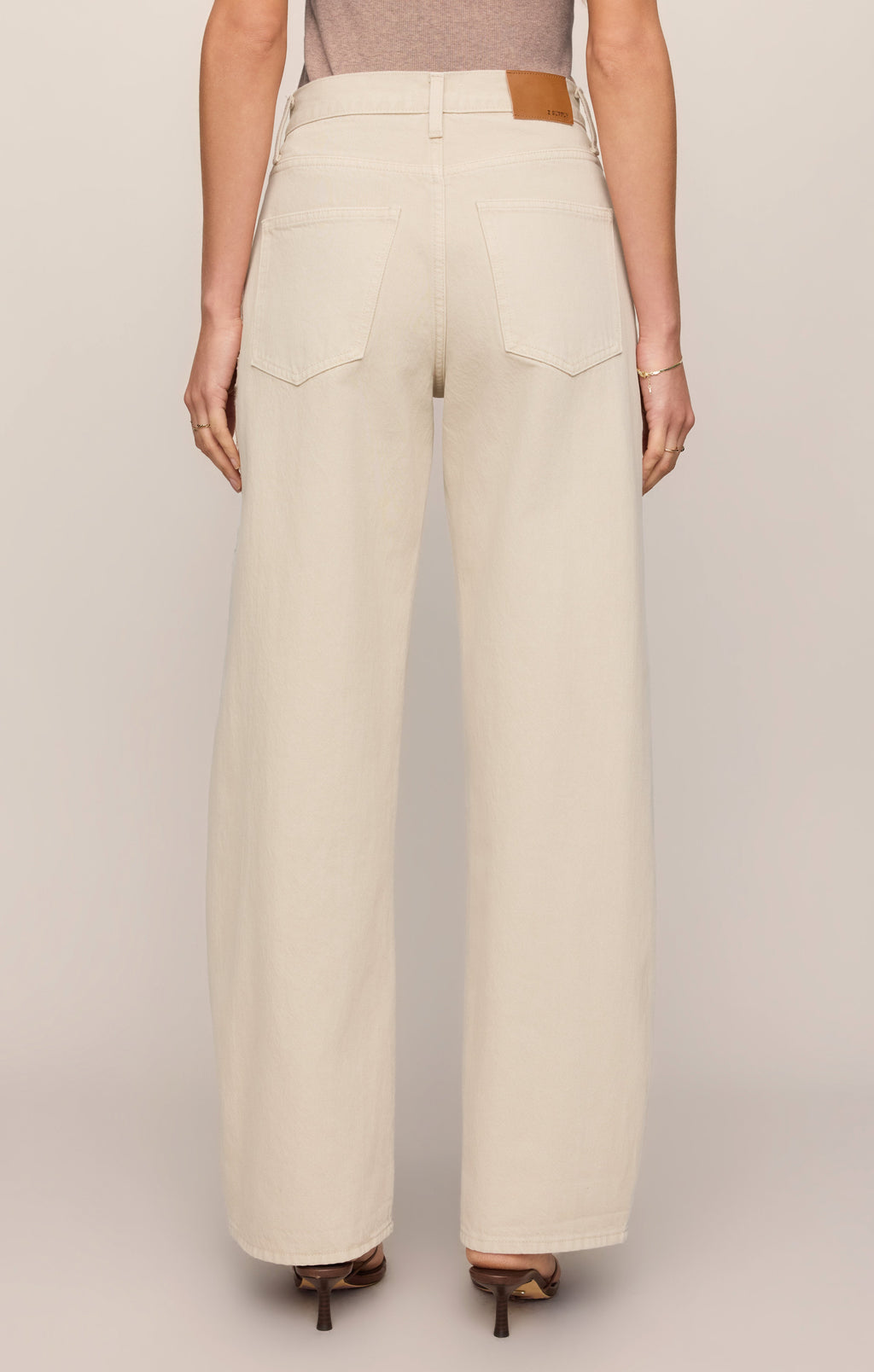 The Show Off High-Rise Bowed Denim