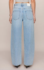 The Show Off High-Rise Bowed Denim