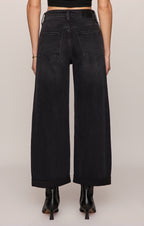The Show Off High-Rise Bowed Denim