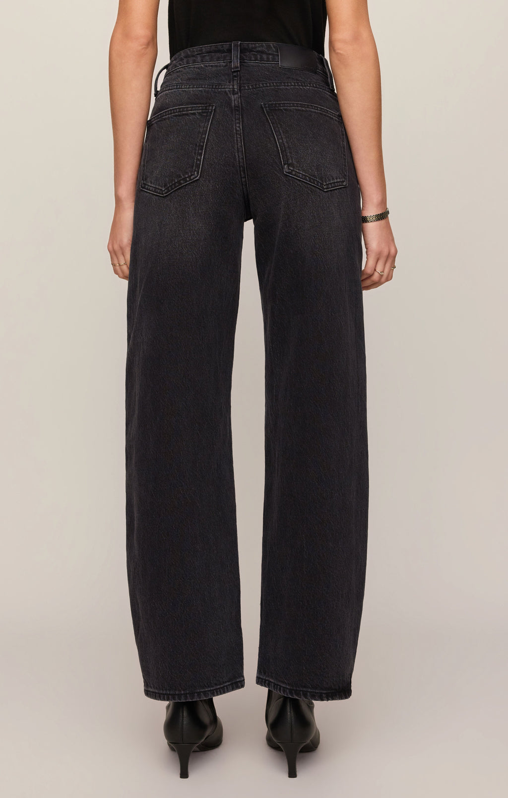 The Show Off High-Rise Bowed Denim