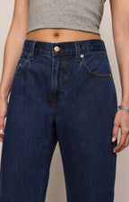 The Off Duty Mid-Rise Bowed Ankle Denim