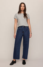 The Off Duty Mid-Rise Bowed Ankle Denim