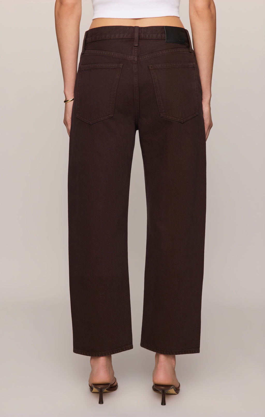 The Off Duty Mid-Rise Bowed Ankle Denim