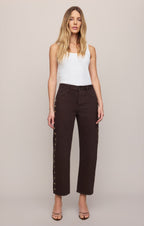 The Off Duty Mid-Rise Bowed Ankle Denim