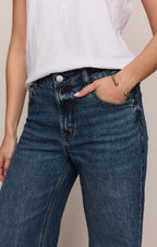 The Stunner Mid-Rise Wide Denim