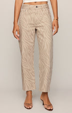 The Off Duty Mid-Rise Bowed Ankle Denim
