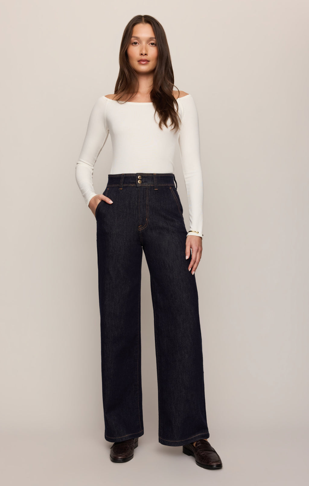 The Atelier High-Rise Trouser Denim