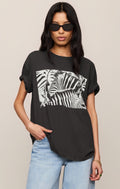 Zebra Graphic Boyfriend Tee