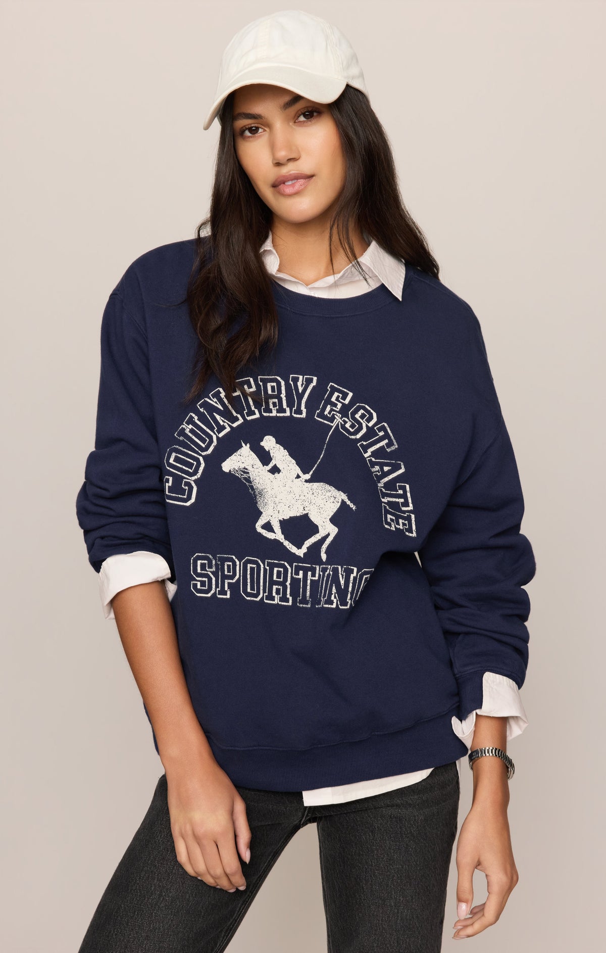 Estate Boyfriend Graphic Sweatshirt