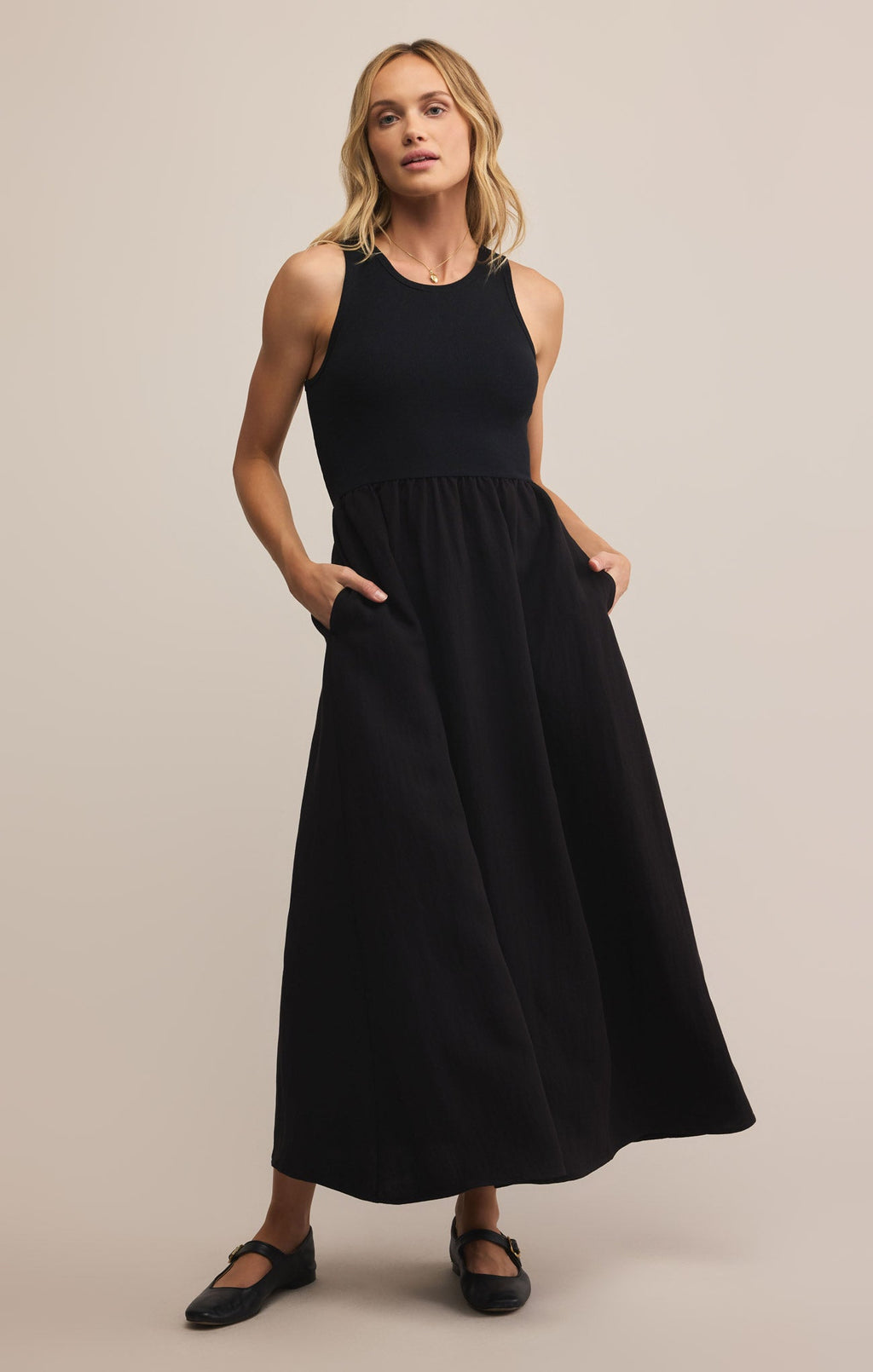 Charlotte Rib Midi Dress
