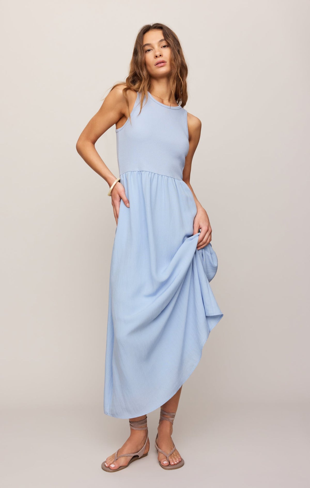 Charlotte Rib Midi Dress