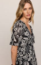 Lacey Floral Midi Dress