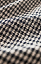 Rita Gingham Linen Mini Dress