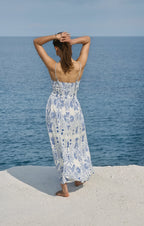 Nadine Airy Palm Maxi Dress