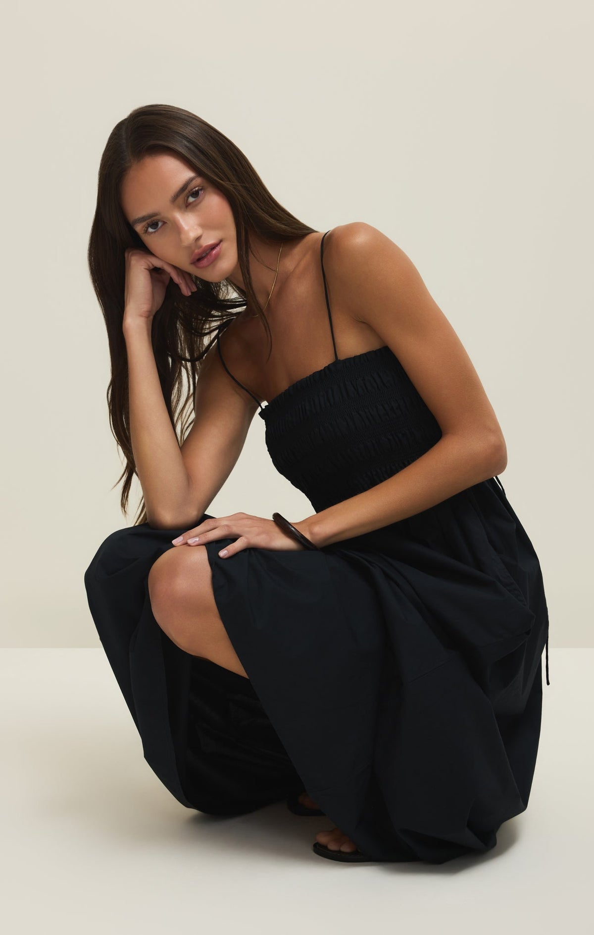 Cornelia Poplin Maxi Dress