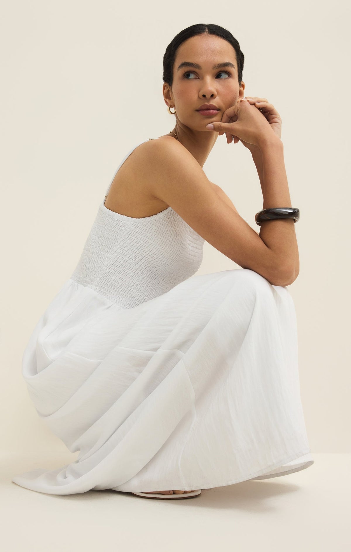 Bayside Airy Gauze Maxi Dress