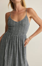 Romy Striped Linen Maxi Dress