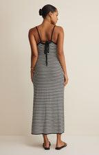 Majestic Striped Midi Dress