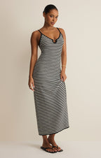 Majestic Striped Midi Dress