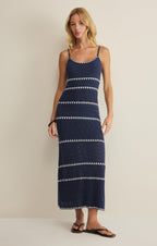 Catamaran Striped Midi Dress