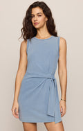 Mattie Jersey Denim Mini Dress