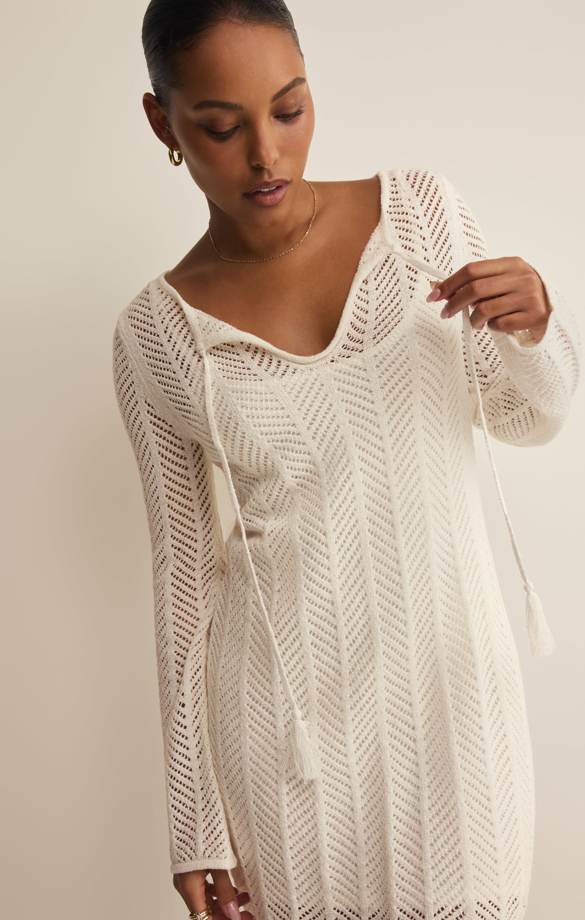 Falling Waters Crochet Dress
