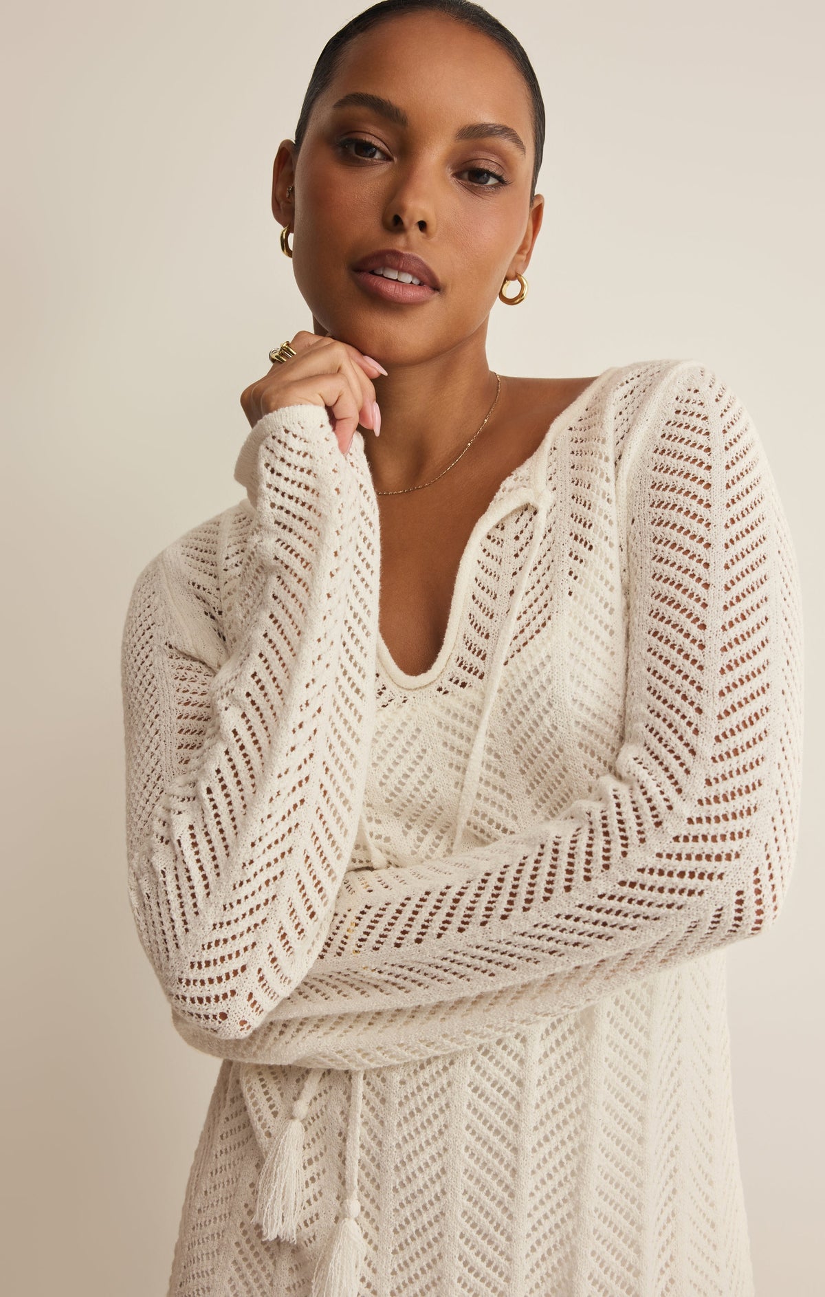 Falling Waters Crochet Dress