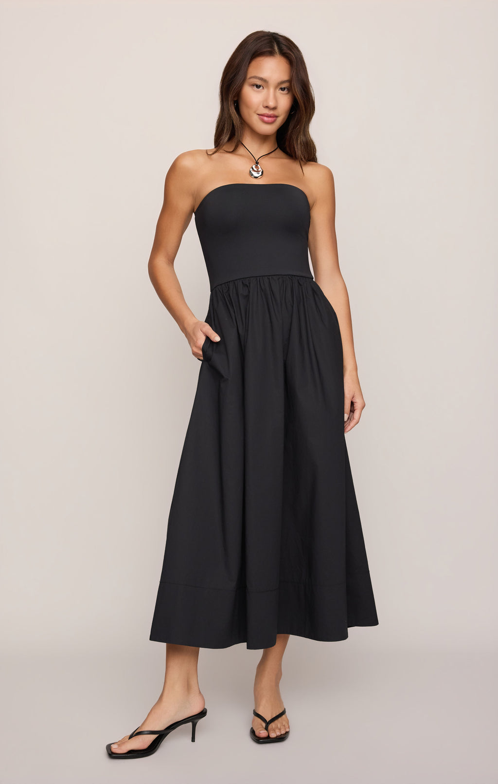 Sunsought Strapless Midi Dress