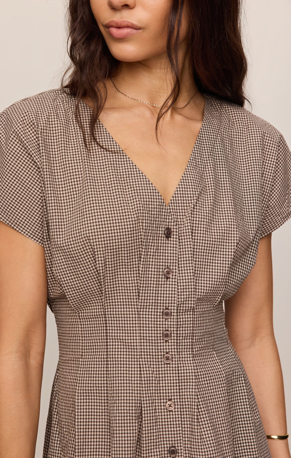 Sanna Gingham Maxi Dress