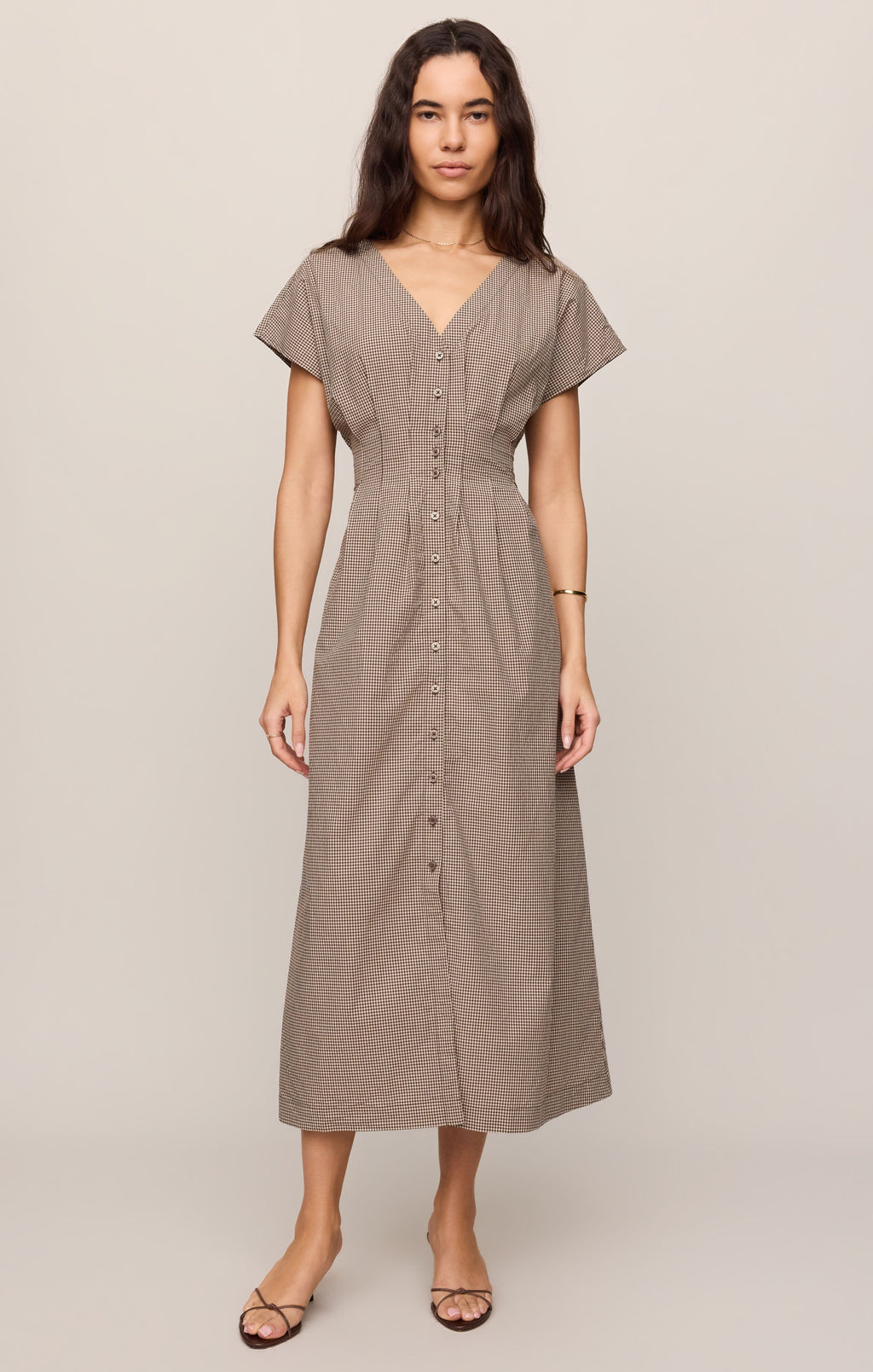 Sanna Gingham Maxi Dress