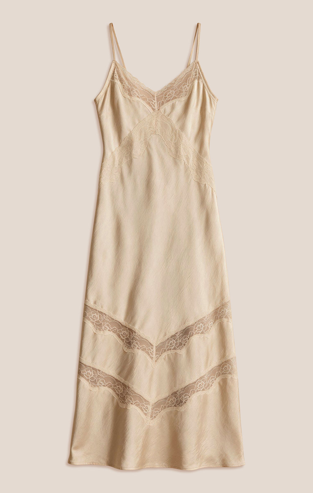 Bruna Lace Inset Midi Dress