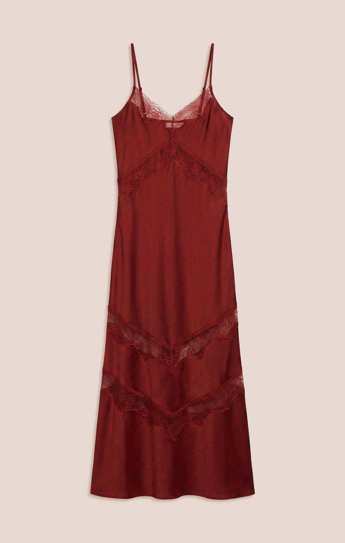 Bruna Lace Inset Midi Dress