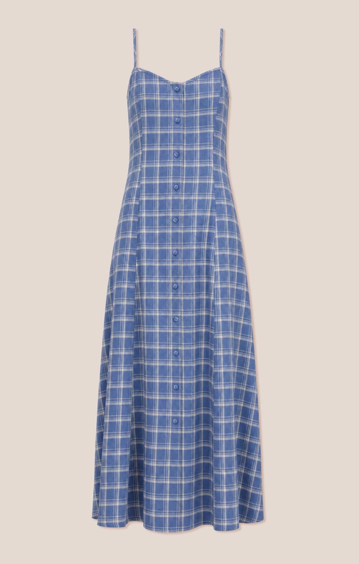 Angel Eyes Plaid Maxi Dress
