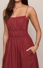 Evermore Plaid Flannel Midi Dress