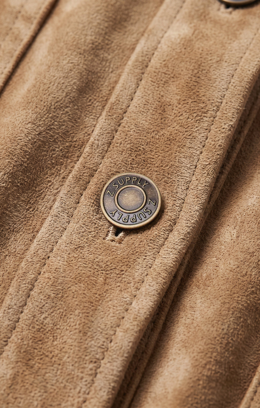 All Day Cropped Suede Jacket