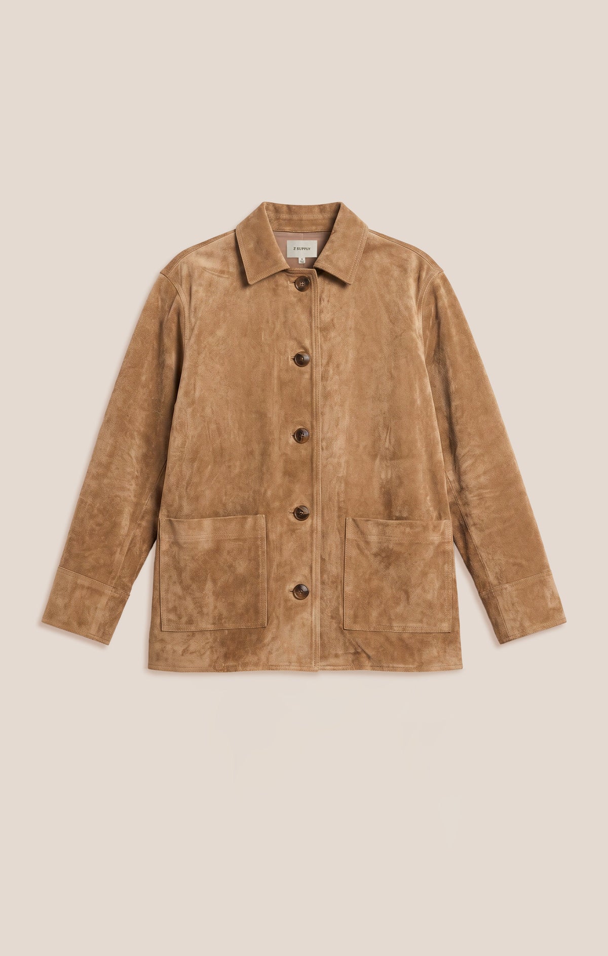Decker Faux Suede Chore Coat