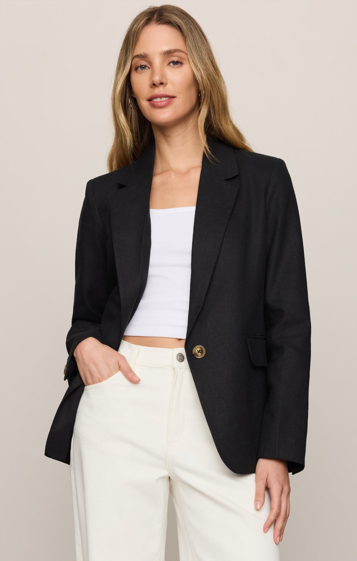 Evan Linen Blazer