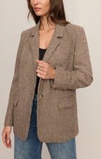Evan Houndstooth Blazer