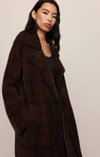Crosby Plaid Cocoon Coat