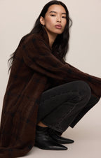 Crosby Plaid Cocoon Coat