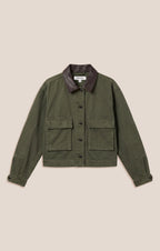 Rey Cropped Denim Chore Jacket