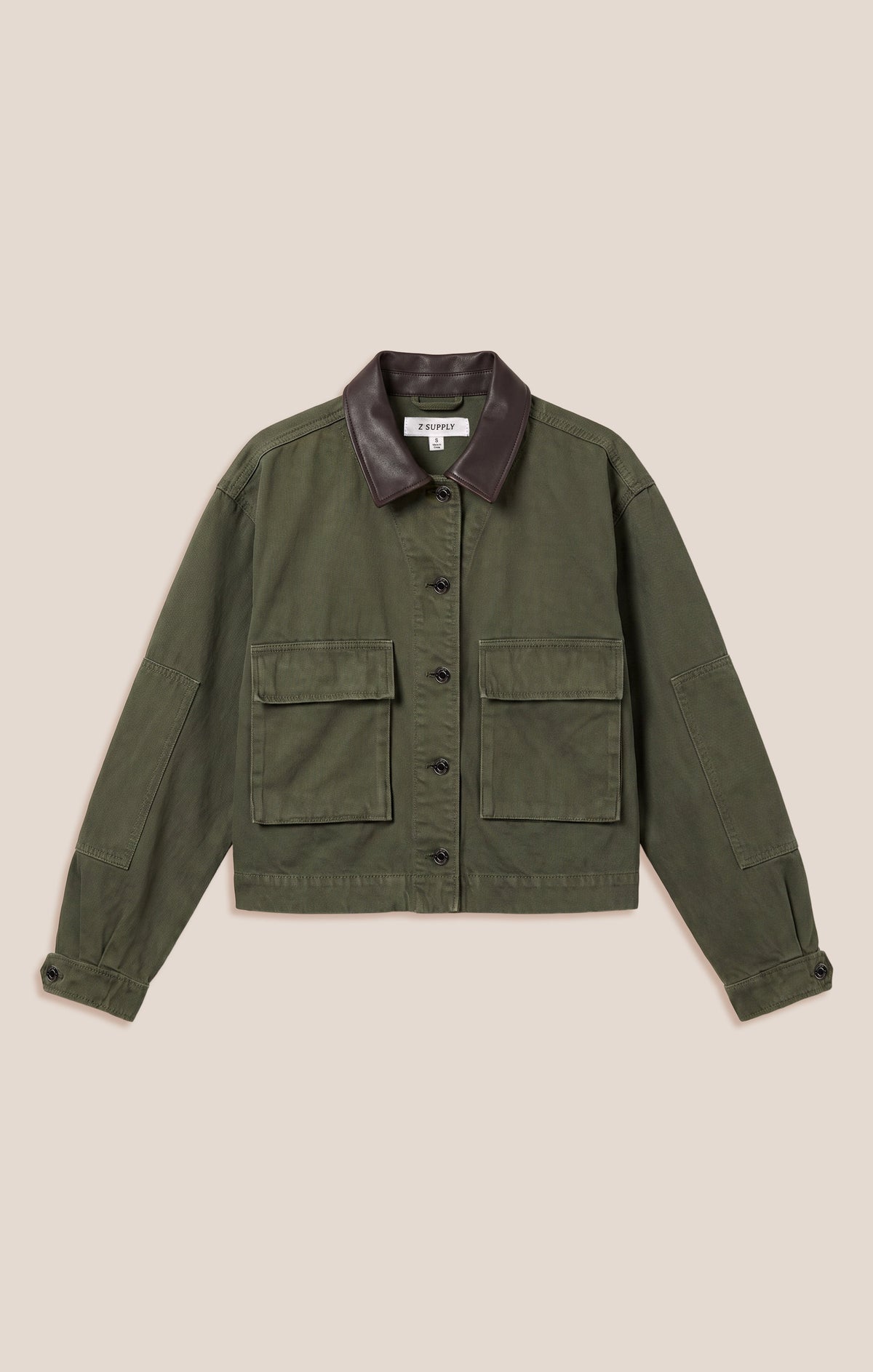 Rey Cropped Denim Chore Jacket
