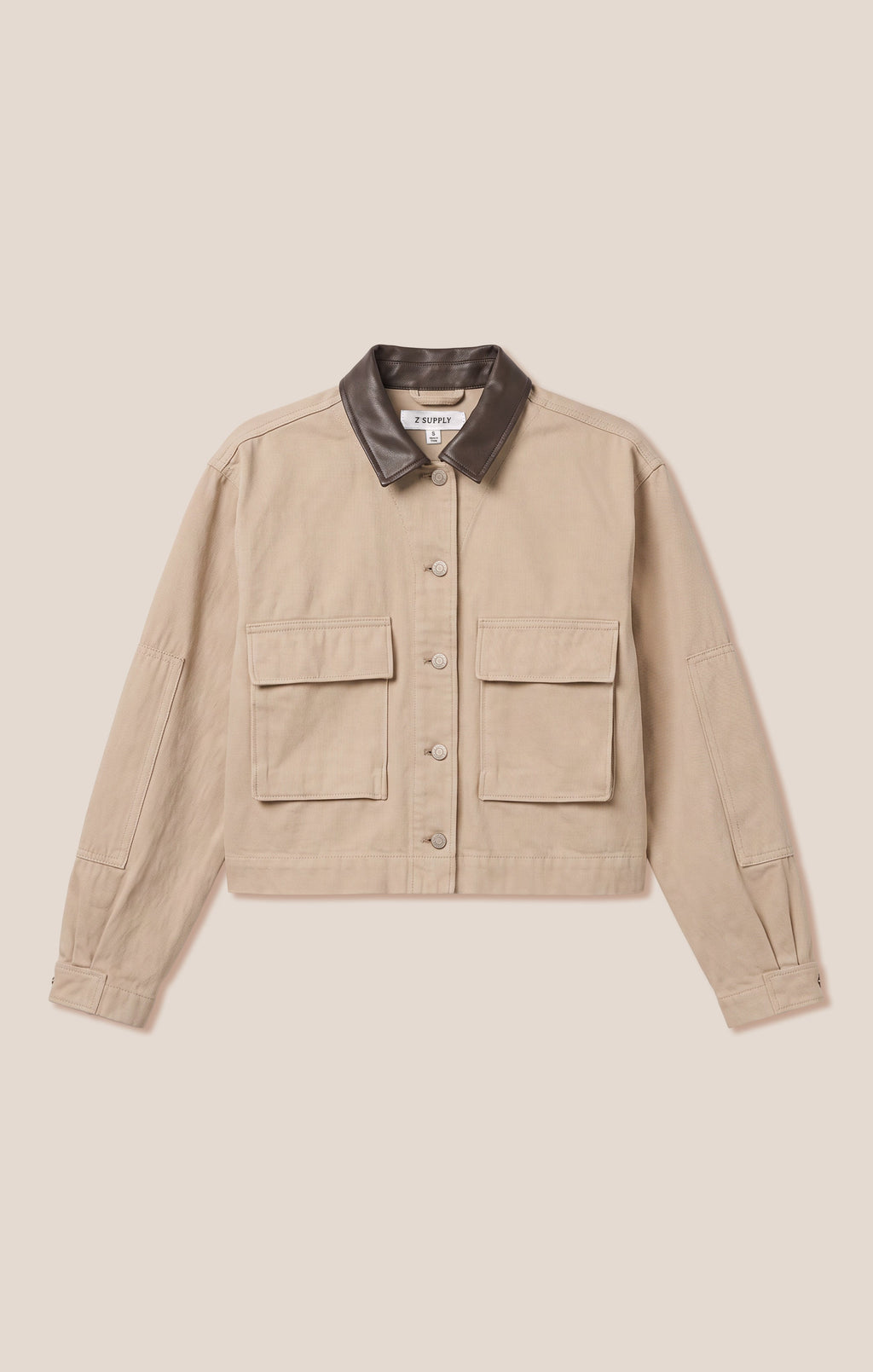 Rey Cropped Denim Chore Jacket
