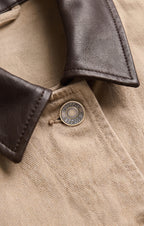 Rey Cropped Denim Chore Jacket