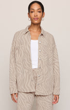 All Day Knit Zebra Jacket