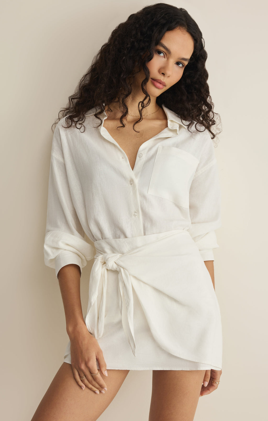 Lorna Linen Mini Skirt