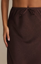Viva Satin Midi Skirt
