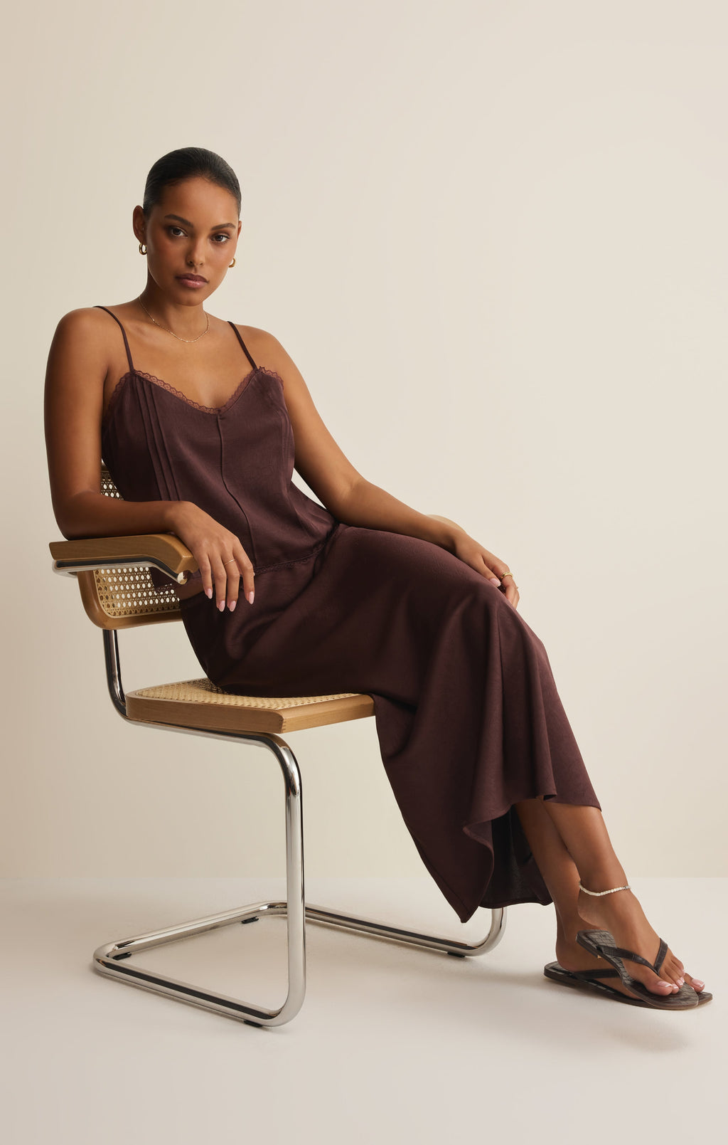 Viva Satin Midi Skirt